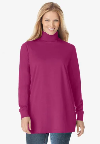 Miniatura 5 de Camisa algodón, cuello de tortuga, talla grande, Perfecta, para mujer.