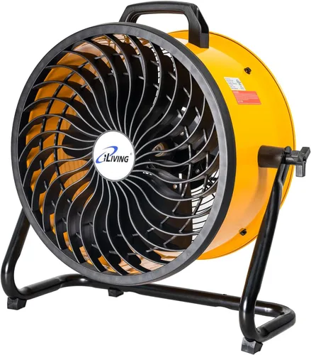 Miniatura 10 de iLiving Ventilador turbo de bajo ruido de 12 pulgadas 1139 CFM de 3 velocidades Circulador de aire portátil para tienda, oficina, invernadero, hogar