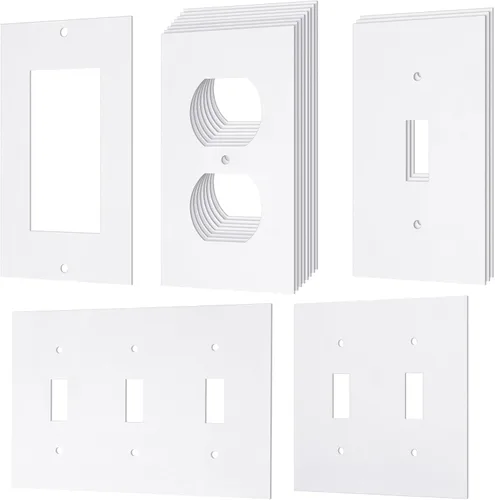 Miniatura 9 de Tondiamo 46 Paquetes de Almohadillas de Aislamiento para Tomacorrientes, Selladores de Placas de Pared para Ahorro de Energía Eléctrica, Aislamiento