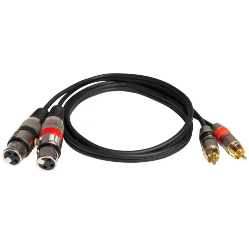 Miniatura 4 de Seismic Audio - Cable de conexión SAXMRM-2x10-10 pies Dual XLR hembra a RCA dual macho - Cable de enlace de audio de 10 pies