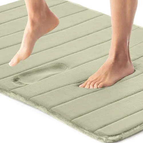 Miniatura 10 de Gorilla Grip - Alfombra de baño de espuma viscoelástica de 24 x 17 pulgadas, original, de primera calidad, suave, absorbente, gruesa, lavable a