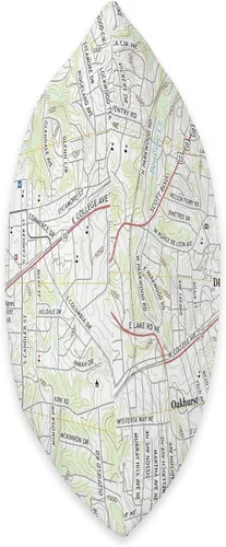 Miniatura 2 de Decatur GA Map (2017) Almohada de tiro