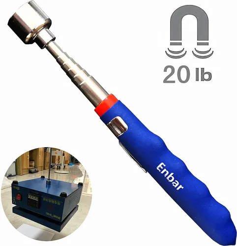 Miniatura 2 de Herramienta magnética telescópica de recogida de 20 libras (9 kg) Extensible Imán telescópico de 31" Herramienta útil para lugares de difícil