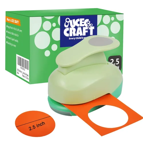 Miniatura 16 de UCEC Perforadora circular, perforadora circular de 1.25 pulgadas, perforadora de papel, perforadora de papel hecha a mano para manualidades, Círculo