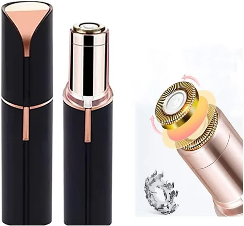 Miniatura 2 de Depilación facial para mujeres, removedor de vello sin dolor, rasuradora impermeable, con luz LED para cara, bigote, labio, barbilla, recargable