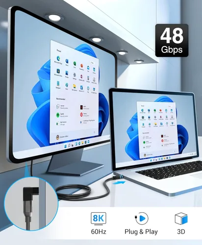Miniatura 4 de BlueRigger Adaptador HDMI de 90 y 270 grados