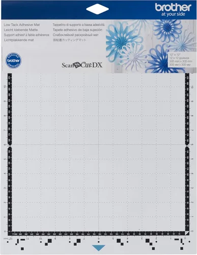 Miniatura 7 de Brother ScanNCut DX - Paquete de 2 alfombrillas adhesivas de baja adherencia, 12 x 12 pulgadas y 12 x 24 pulgadas, para materiales finos y delicados