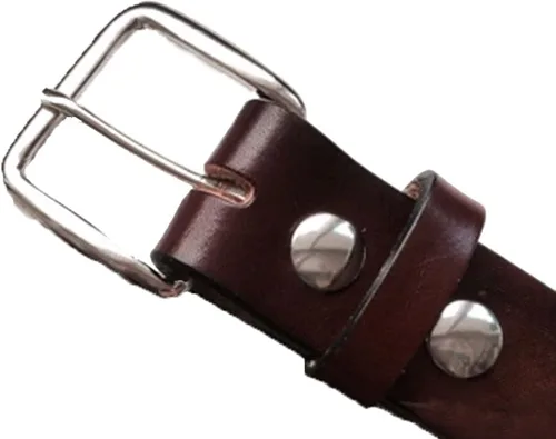 Miniatura 2 de High Springs Leather Cinturón de piel de ciervo personalizado para hombres y mujeres