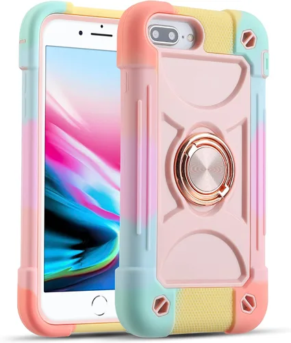 Miniatura 59 de MARKILL Compatible con iPhone Se3/iPhone Se2, Funda para iPhone 6/6S, Funda para iPhone 7/iPhone 8 de 4.7 Pulgadas con Soporte Anular, Funda