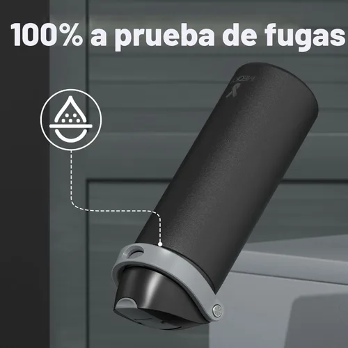 Miniatura 7 de Botella de agua aislada de 24 onzas para deportes: Botella de agua de acero inoxidable Meoky con popote 2 en 1 y tapa de boquilla, a prueba de NOCHE