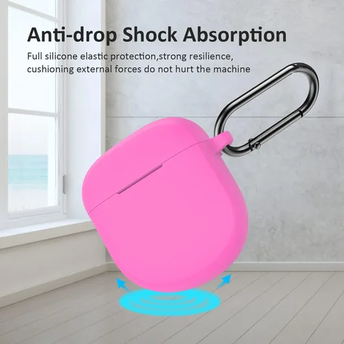 Miniatura 3 de LEFXMOPHY Funda rosa para auriculares Bose QuietComfort 2 2022, funda protectora de silicona que brilla en la oscuridad Rosa (Glow Pink)