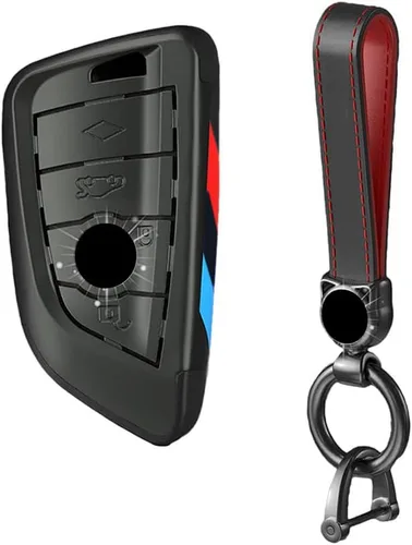 Miniatura 17 de Smart Remote Key Case Funda protectora para BMW 2 5 6 7 X1 X2 X3 X5 X6 Series con llavero