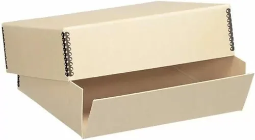 Miniatura 54 de Lineco 13x19 Caja de almacenamiento de museo negra, tapa removible y diseño frontal abatible, 13.5 x 19.5 x 3 pulgadas de archivo con borde Negro