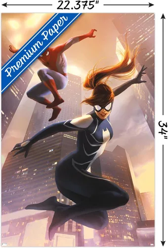 Miniatura 3 de Trends International Marvel Comics Spider-Man - Póster de pared #8 de Spider-Girl, 34 pulgadas de largo x 22.4 pulgadas, versión premium sin marco