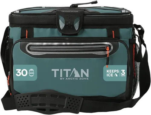 Miniatura 18 de Titan by Arctic Zone Deep Freeze Cooler - Zipperless Hardbody Cooler - Deep Freeze Insulation, HardBody Liner, and SmartShelf Seagrass