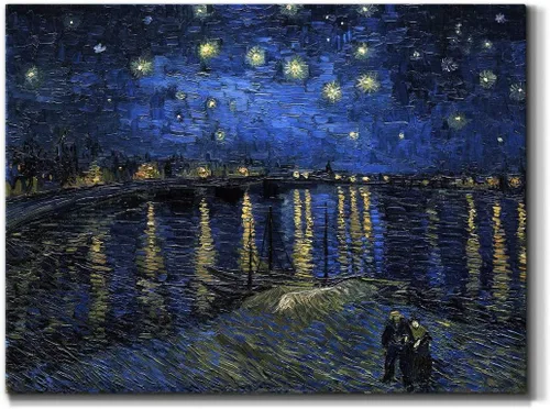Miniatura 19 de Renditions Gallery Vincent Van Gogh Impreso Flores de almendra, famosa reproducción de pintura, lienzo de alta calidad envuelto en galería, listo