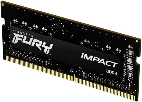 Kingston FURY Impact 16GB 3200MT/s DDR4 CL20 - Memoria para laptop de un solo módulo | Intel XMP | AMD Ryzen | Plug n Play | Bajo consumo de energía