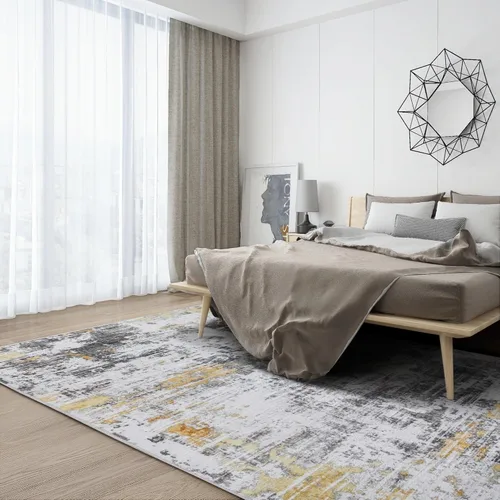 Miniatura 82 de Syalife 4x6 Alfombra Lavable para Área, Ultra Suave Antideslizante, Pila Baja, Alfombra Vintage Resistente a Manchas para Sala de Estar, Alfombra