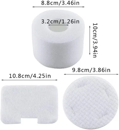 Miniatura 2 de Kit de filtro de espuma y fieltro, compatible con Shark NV42, UV402, UV410, NV36, NV36A, NV42, NV44, NV46, NV46C para aspiradora vertical Shark