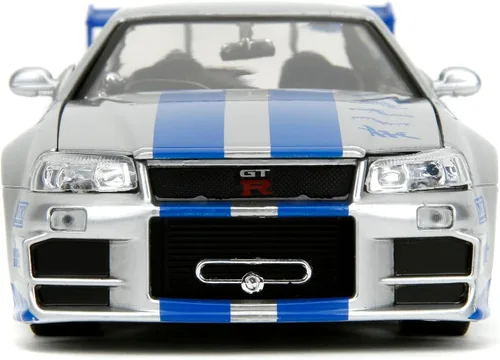 Miniatura 3 de Jada Juguetes – 97158 – Nissan Skyline GTR R34 – Rápido y Furioso – Escala 1:24