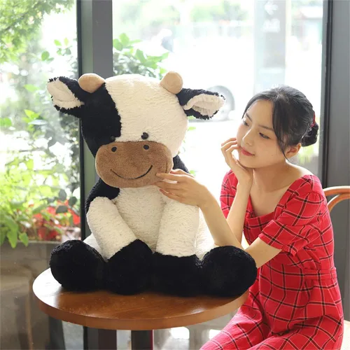 Miniatura 2 de Juguete de peluche de año de vaca, lindo ganado, animales de peluche, muñeca suave, juguetes para niños, regalo de cumpleaños para niños, Pascua