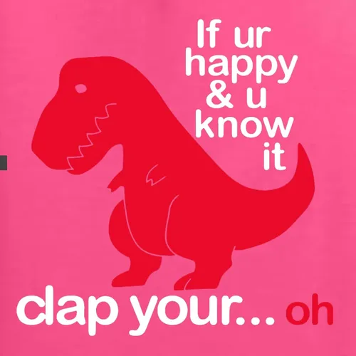 Miniatura 37 de Wild Bobby Sudadera con capucha unisex con estampado "If You're Happy and You Know it" de Dinausor