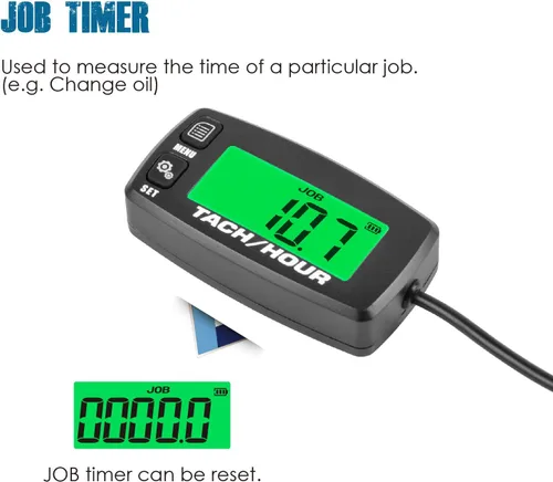 Miniatura 3 de Runleader Medidor digital de mantenimiento tac/hora,Reemplazo de batería para motor de gas pequeño,Utilizado en montar, césped, tractor, generador