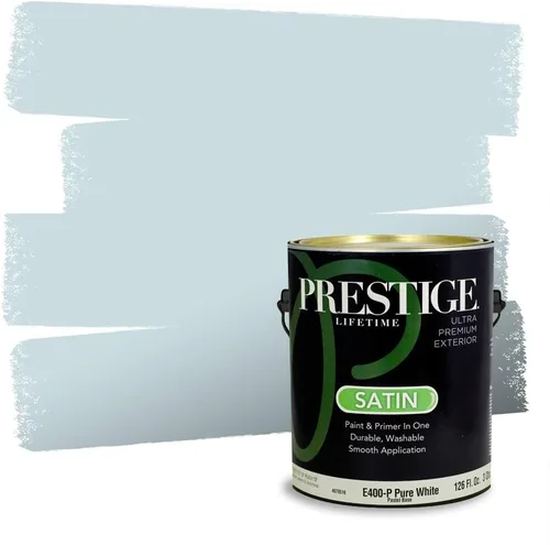 Miniatura 569 de Pintura Exterior + imprimación PRESTIGE, todo-en-uno, 1 galón, acabado mate, color comparable al Valspar* Royal Gray* VS151-Gris real