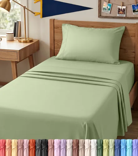 Miniatura 64 de Utopia Bedding - Juego de sábanas de microfibra cepillada, resistente al encogimiento y a la decoloración, de fácil cuidado, 3 piezas, tamaño Beige