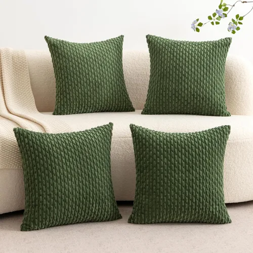 Miniatura 34 de UGASA - Funda de almohada decorativa de pana suave de otoño de 12 x 20 pulgadas, diseño bohemio a rayas, oblonga, para sofá, sala de estar, cama