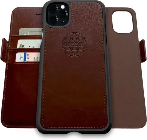Dreem - Funda y cartera Fibonacci 2 en 1 para iPhone Café