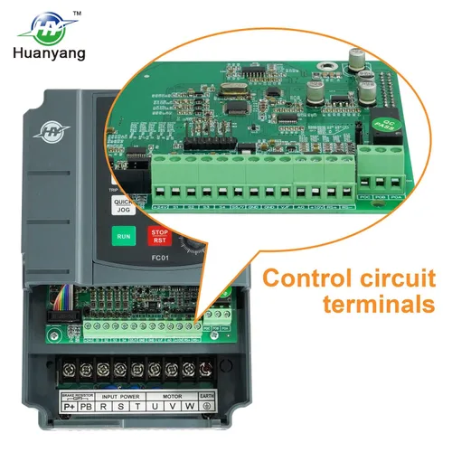 Miniatura 6 de Huanyang VFD, de una a 3 fases, variador de frecuencia, 1.5kW 2HP, entrada de 110V CA para control de velocidad de motor, serie FC