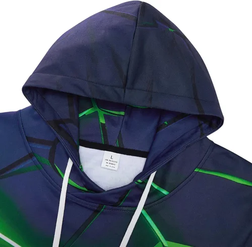 Miniatura 3 de RAISEVERN Sudadera con capucha para hombre y mujer, con estampado 3D, forro polar, manga larga, sudadera con capucha