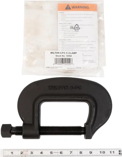 Miniatura 2 de Wilton Brute Force C-Clamp, apertura de 4-1/2", garganta de 2-7/8", 20000 libras fuerza de sujeción (modelo 4 F.C.)