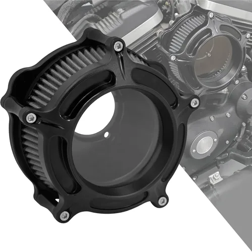 Miniatura 15 de Filtro de aire CNC para motocicleta Filtro de aire Limpiador de sistema de admisión (D-Para M8 Touring 17-23, Softail 18-24)