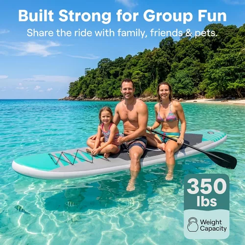 Miniatura 2 de SereneLife Tabla de remo inflable de 10 pies 6 pulgadas con accesorios de SUP de alta calidad, diseño estable de 32 pulgadas de ancho