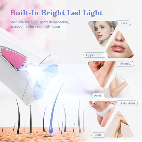 Miniatura 3 de Mini depiladora, depiladora facial para mujeres, depiladora de deslizamiento suave de cuerpo completo, afeitadora eléctrica portátil para cara