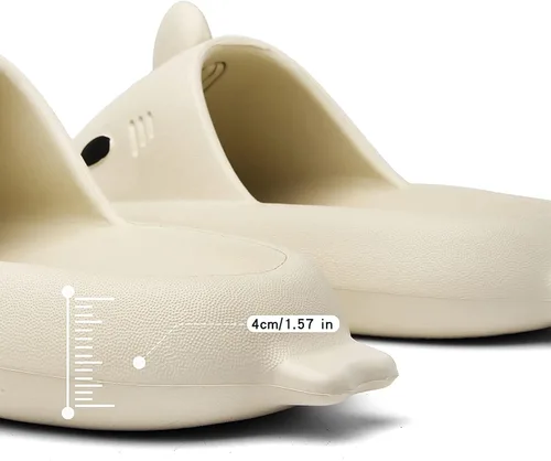 Miniatura 5 de geywhey Pantuflas de playa antideslizantes de verano con diseño de tiburón, modernas y bonitas.