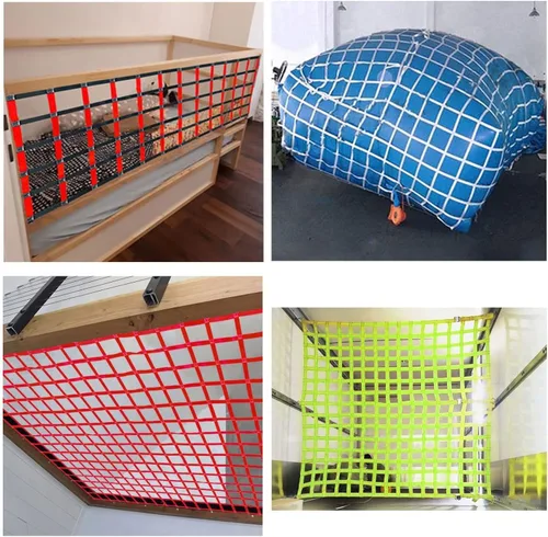 Miniatura 7 de Red de escalada, tamaño personalizado, estructuras de escalada al aire libre para niños, juego de columpios para interiores, selva, gimnasio, casa