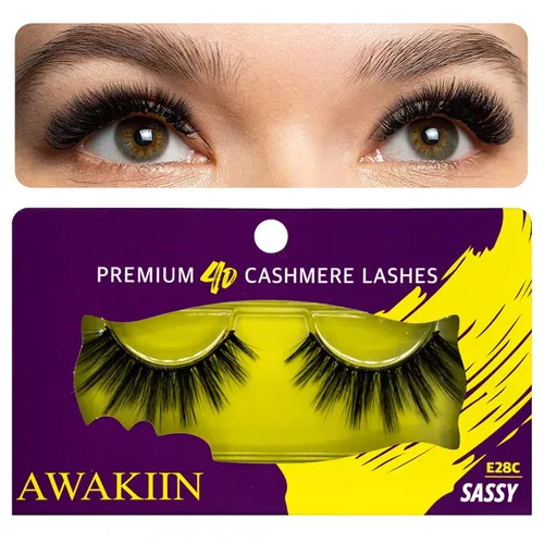 Miniatura 19 de Extensiones de pestañas postizas naturales de cachemira 4D, autoadhesivas, reutilizables, pestañas largas, de aspecto natural, pestañas esponjosas