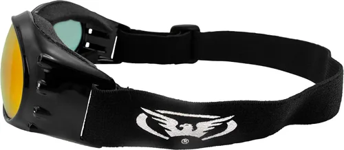 Miniatura 3 de Global Vision Eliminator G-Tech - Gafas de motocross para motocicleta, marco negro con lente de espejo rojo