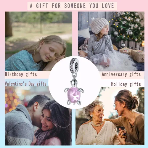 Miniatura 82 de LNQOBU Happy Life - Colgante para pulseras de abalorios, plata de ley 925 para mujer (con un espaciador de cuentas)