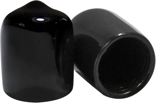 Miniatura 5 de Prescott Plastics Tapones de plástico flexibles de 1/2" (12.7 mm) de diámetro exterior, tapas redondas de tubo de metal negro, inserciones fuertes