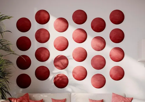 Miniatura 43 de Paneles de arte acústicos decorativos de terciopelo suave para pared, azulejos absorbentes e insonorizantes ecoamortiguadores, tablones suaves Blanco