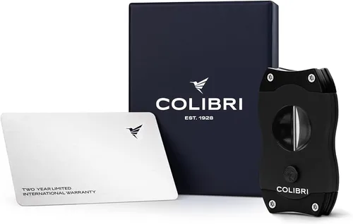 Miniatura 5 de Colibri Cortador de puros de corte en V de alta calidad, hoja ergonómica de acero inoxidable con resorte, ideal para hasta 60+ calibre de anillo