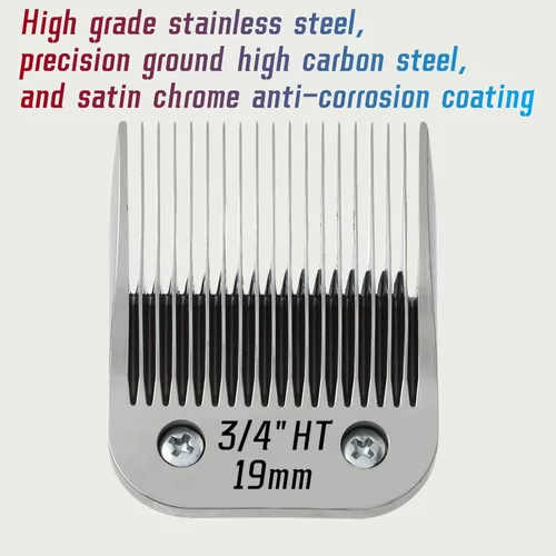 Miniatura 2 de Cuchilla de cerámica desmontable para aseo de perros para mascotas, compatible con Ainds, Oster A5, Wahl KM-10 y otras series Clippers, tamaño: 9.5