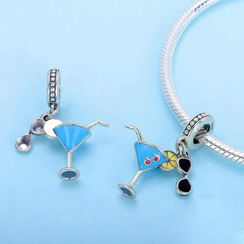 Miniatura 4 de Abalorio de caramelo para pulseras de plata de ley 925 original, cumpleaños, día de la madre, Navidad, dijes para pulseras Pandora o collar