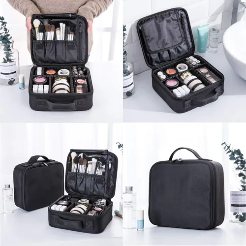 Miniatura 6 de Estuche de maquillaje de viaje, Negro