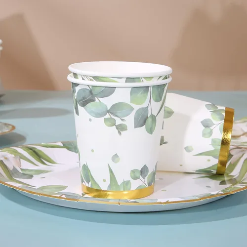 Miniatura 4 de Platos y servilletas para baby shower de género neutro para 25 decoraciones de fiesta verde salvia, decoración de fiesta de cumpleaños para niños