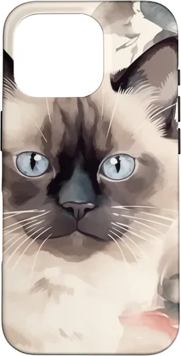 Miniatura 19 de Funda para iPhone 11 Pro Max Ragdoll Cat Roses Flower Watercolor Ragdoll Lover